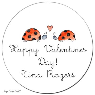 Sugar Cookie Gift Stickers - Bug Love